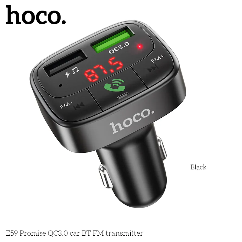 Trải nghiệm âm thanh và sạc nhanh ổn định cùng Tẩu Sạc Bluetooth Hoco E59 Promise