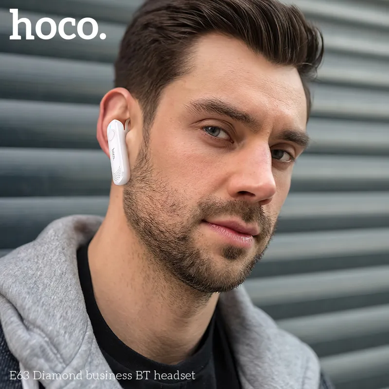 Tai nghe Bluetooth 1 tai Hoco E63 Diamond thiết kế tinh tế, kiểu dáng sang trọng, màu sắc nổi bật phù hợp nhiều đối tượng