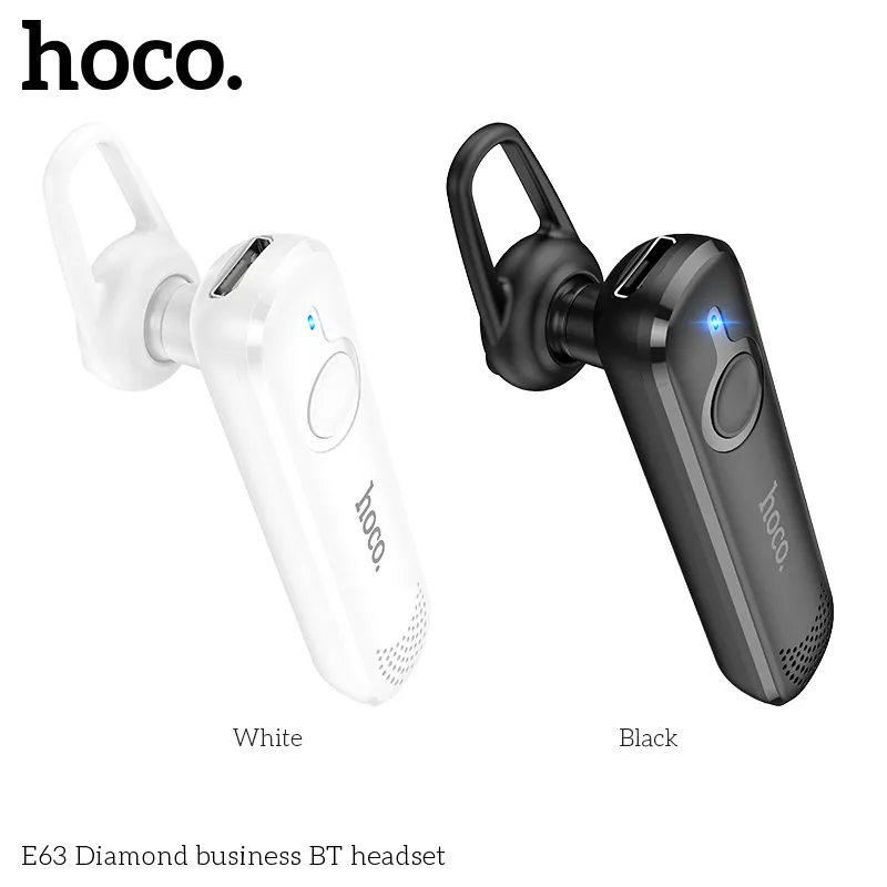 Kích thước tai nghe Hoco E63 Diamond 66x14x27mm, trọng lượng chỉ 6g, mang đến sự thoải mái khi đeo
