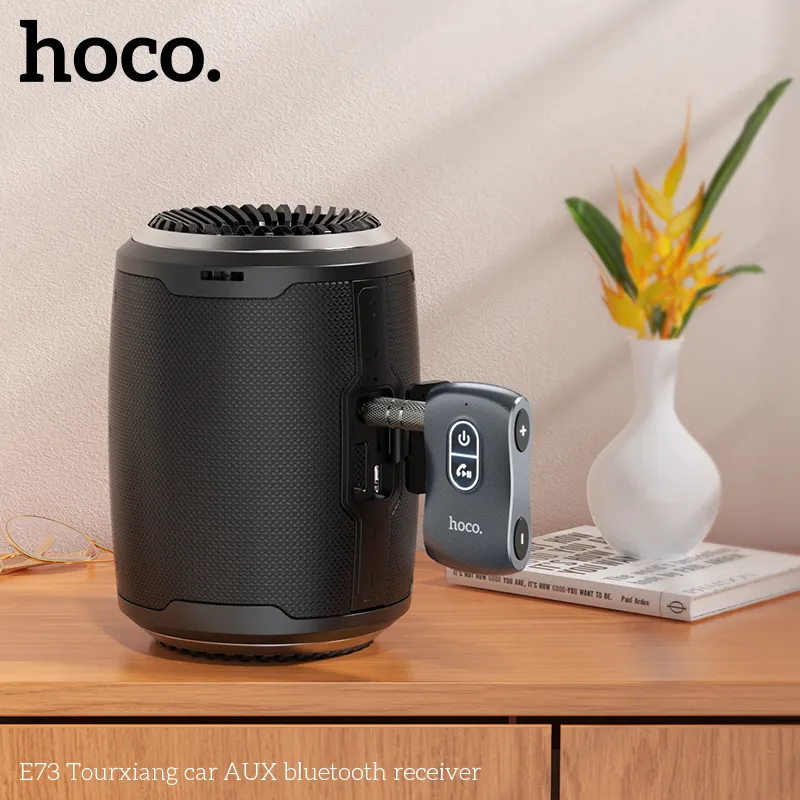 Tẩu Sạc Bluetooth Hoco E73 Pro Journey thiết kế nhỏ gọn tiện lợi cho nghe nhạc không dây