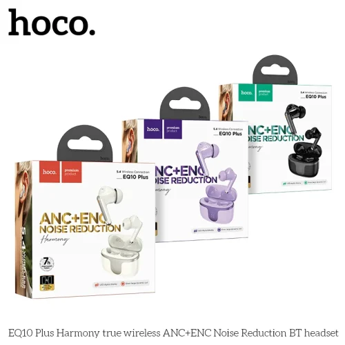 Tai Nghe Bluetooth TWS Hoco EQ10 Plus – Harmony (ANC+ENC Chống Ồn)