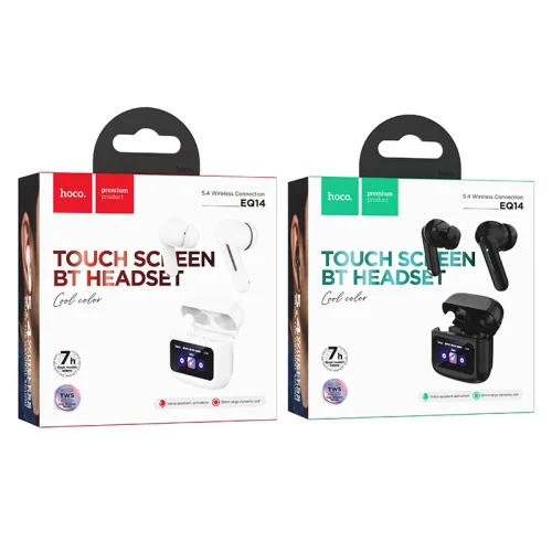 Tai Nghe Bluetooth TWS Hoco EQ14 – Cool Color (Màn Hình Cảm Ứng)