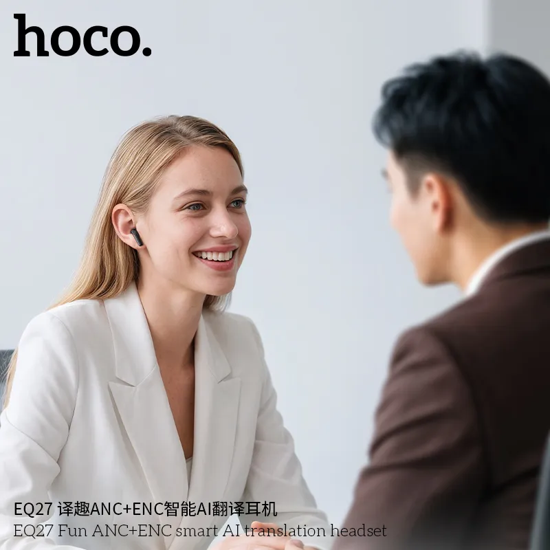 Trải nghiệm âm thanh sống động với dịch thuật AI 134 ngôn ngữ trên Hoco EQ27