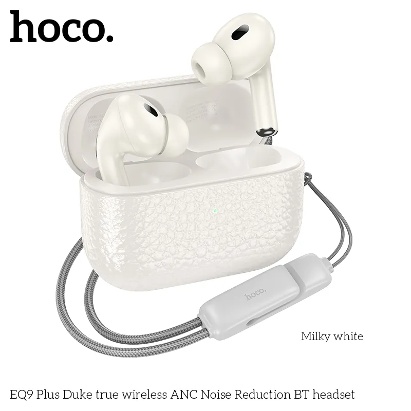 Tai nghe Bluetooth Hoco EQ9 Plus có thiết kế ergonomic, vừa vặn tai, màu sắc tinh tế