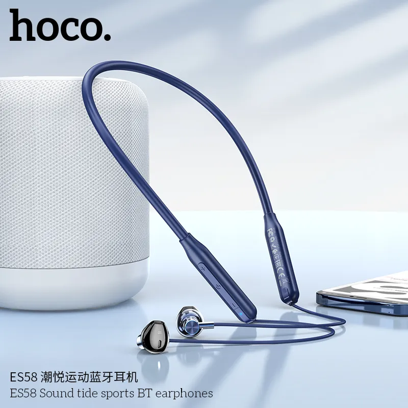 Tai nghe Bluetooth thể thao Hoco ES58 Sound Tide thiết kế tiện lợi, chống nước, phù hợp vận động