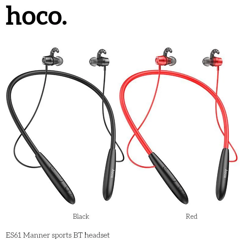 Tai nghe Bluetooth thể thao Hoco ES61 Manner với thiết kế nhỏ gọn, chuẩn âm thanh trong trẻo