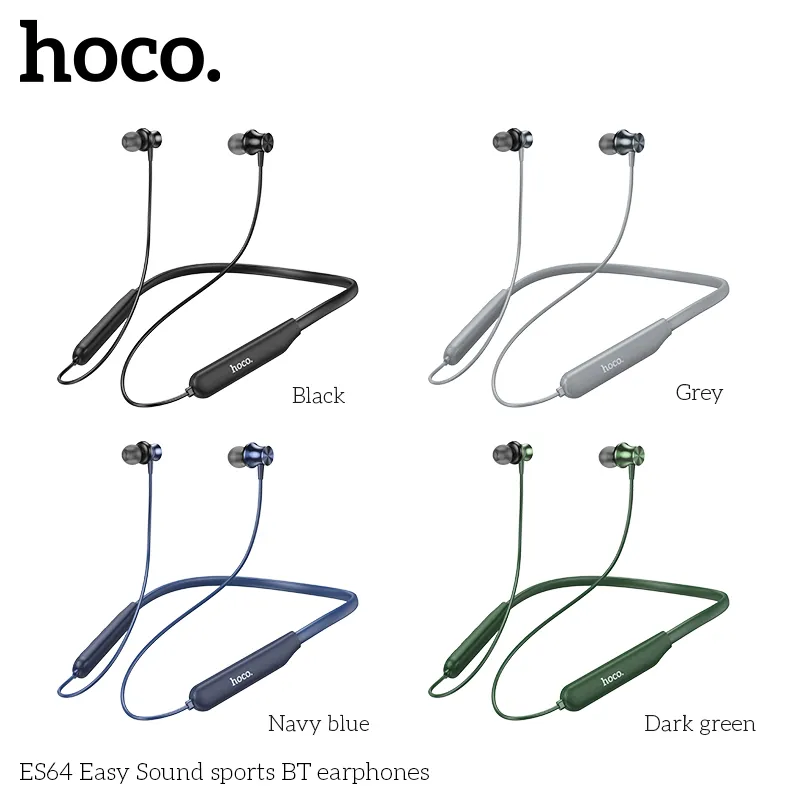 Tai nghe Bluetooth thể thao Hoco ES64 Easy Sound thiết kế hiện đại chống mồ hôi