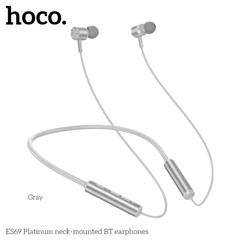 Tai nghe Bluetooth thể thao Hoco ES69 Platinum neck-mounted thiết kế hiện đại tiện lợi