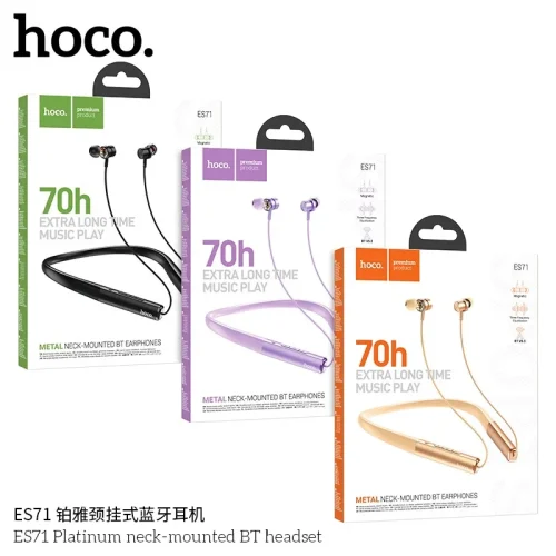 Tai Nghe Bluetooth Thể Thao Hoco ES71 Platinum Neck-Mounted