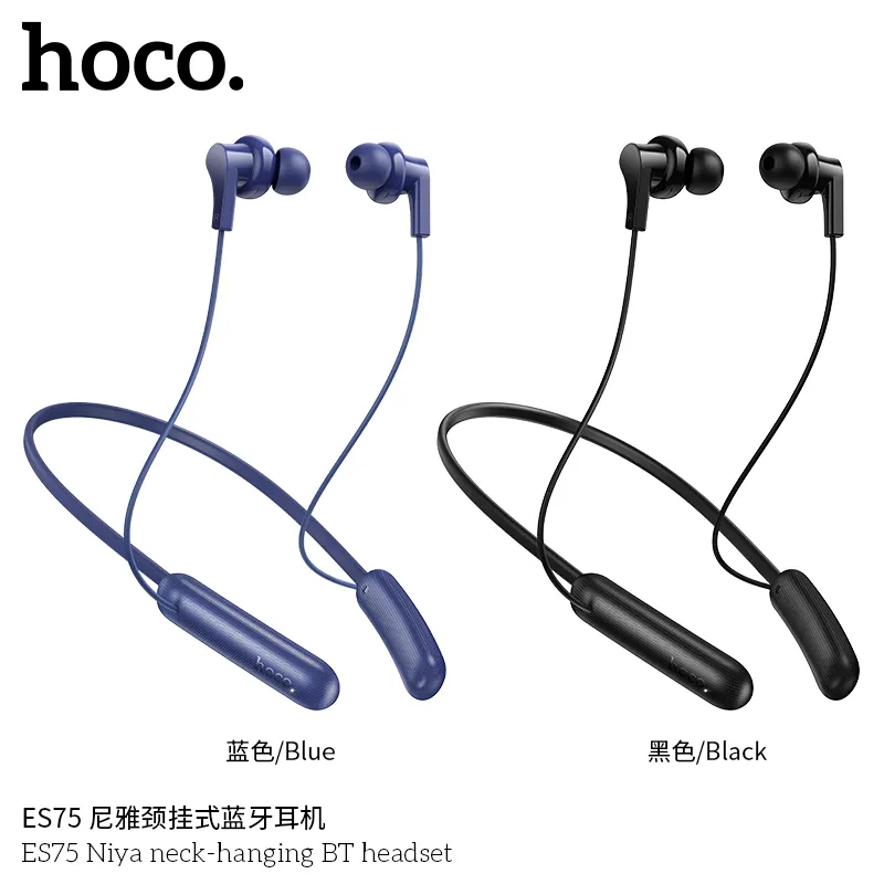 Tai nghe Bluetooth thể thao Hoco ES75 Niya Neck-Hanging với thiết kế trẻ trung và năng động