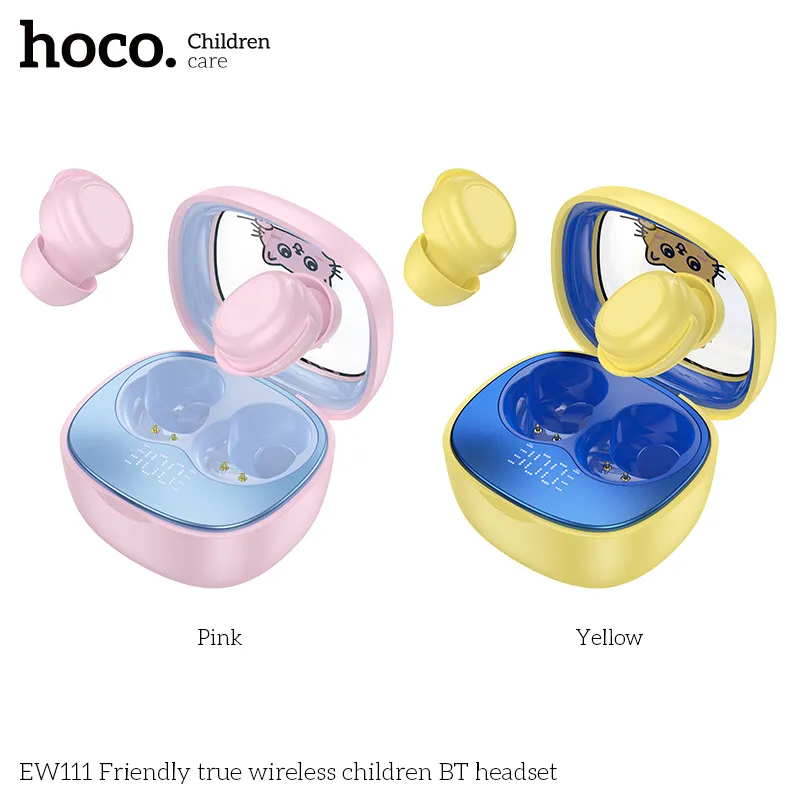 Đóng gói tai nghe Hoco EW111 gồm hộp sạc nhỏ gọn, bảo vệ tai nghe tốt