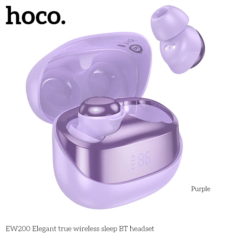 Trải nghiệm âm thanh sống động trên Tai nghe Bluetooth TWS Hoco EW200 Elegant