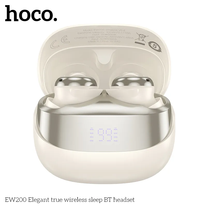 Tính năng chi tiết Tai nghe Bluetooth TWS Hoco EW200 Elegant hỗ trợ Siri, chuyển bài hát