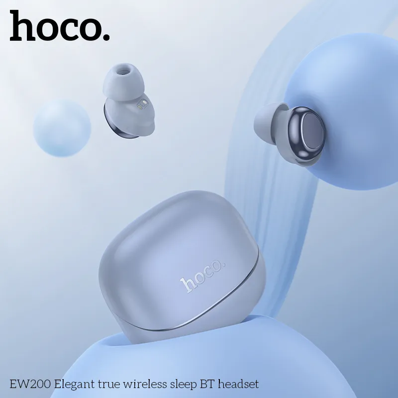 Kích thước nhỏ gọn 52x46x27.5mm Tai nghe Bluetooth TWS Hoco EW200 Elegant dễ mang theo