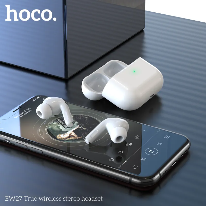 Kích thước tai nghe TWS Hoco EW27 nhỏ gọn 60,6x45,2x21,7mm trọng lượng nhẹ