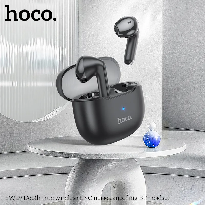 Thiết kế tai nghe Bluetooth TWS Hoco EW29 Depth tinh tế, thời trang