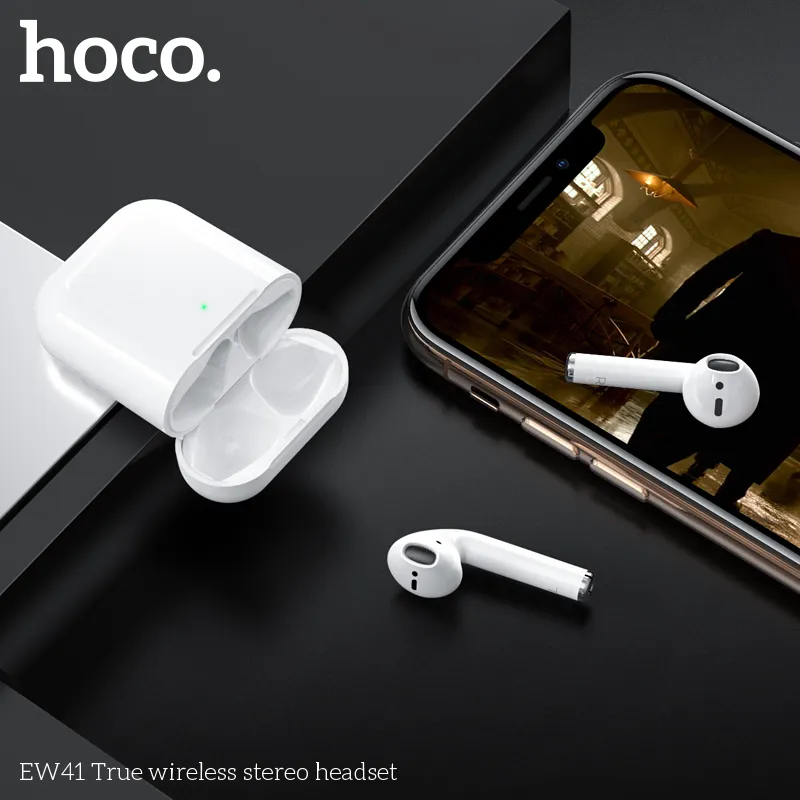 Đóng gói Tai nghe Bluetooth TWS Hoco EW41 gọn nhẹ, đầy đủ phụ kiện đi kèm