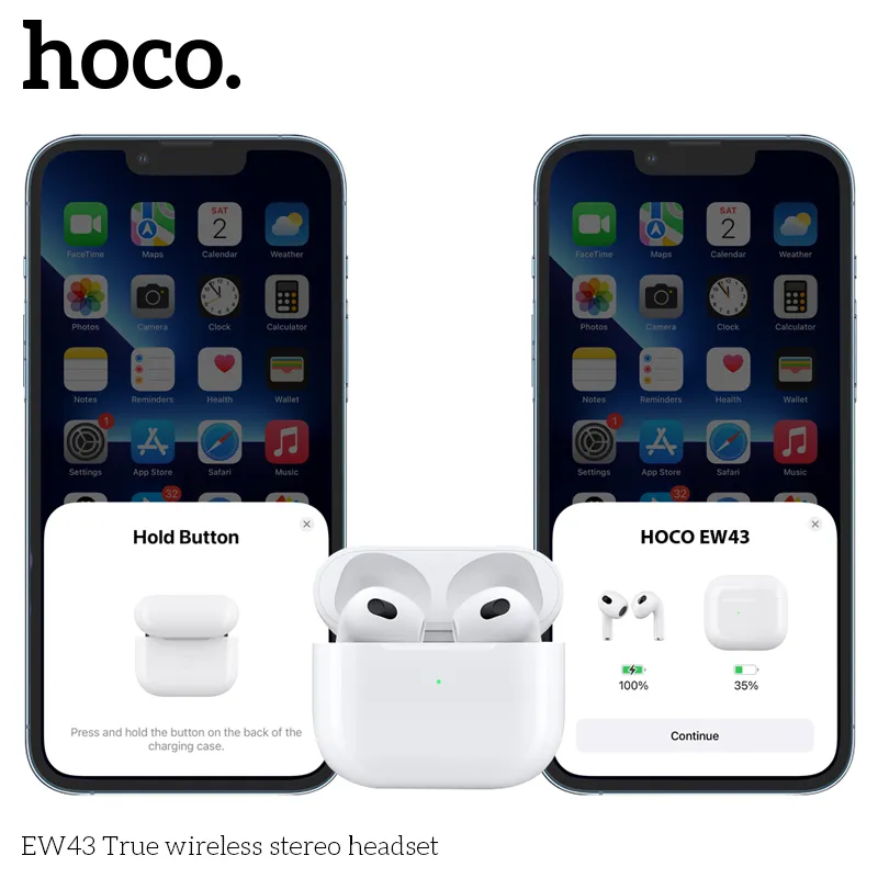 Trải nghiệm âm thanh sống động với tai nghe Bluetooth TWS Hoco EW43