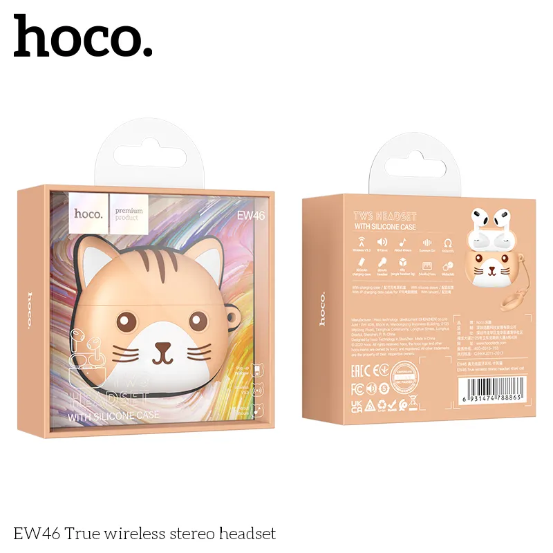 Tai Nghe Bluetooth TWS Hoco EW46 mô tả chung chất lượng cao âm thanh trong trẻo