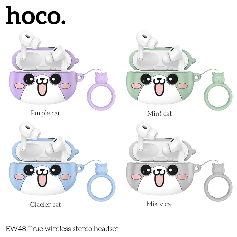 Tai nghe Bluetooth TWS Hoco EW48 với thiết kế nhỏ gọn và âm thanh chất lượng cao