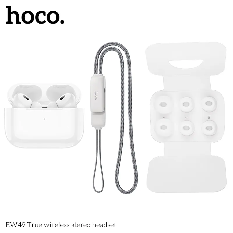 Công năng tai nghe TWS Hoco EW49 với Bluetooth 5.3 và pin 4 giờ