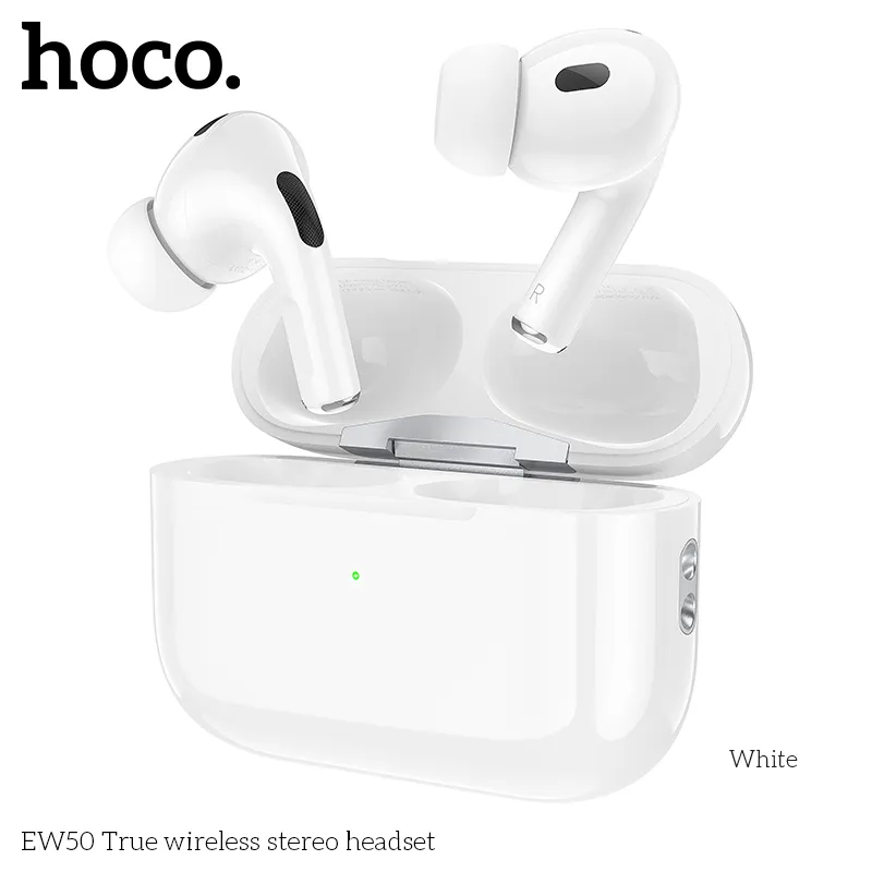 Tai nghe Bluetooth TWS Hoco EW50 thiết kế nhỏ gọn hiện đại với màu sắc tinh tế