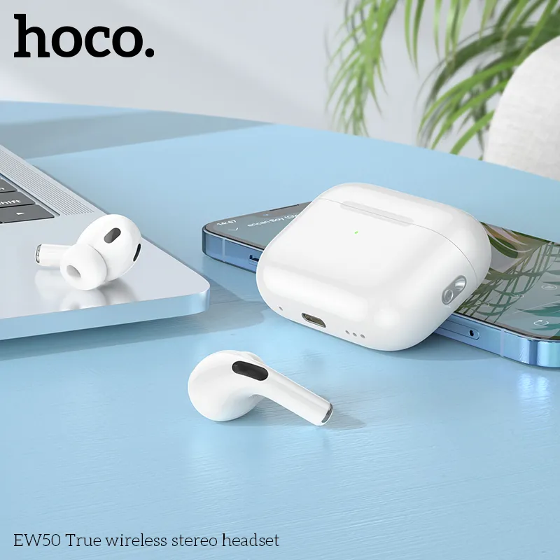 Tai nghe Bluetooth TWS Hoco EW50 kích thước 60,6x45,2x21,7mm, trọng lượng 57,6g nhẹ nhàng thoải mái