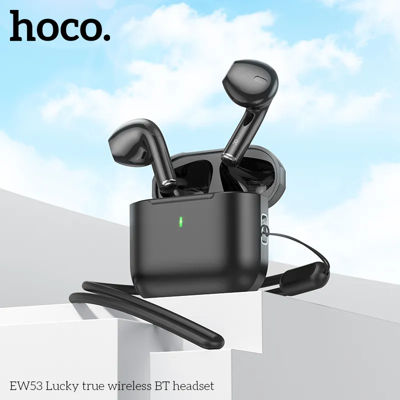 Tai nghe Bluetooth TWS Hoco EW53 Lucky thiết kế nhỏ gọn sang trọng dễ dàng mang theo