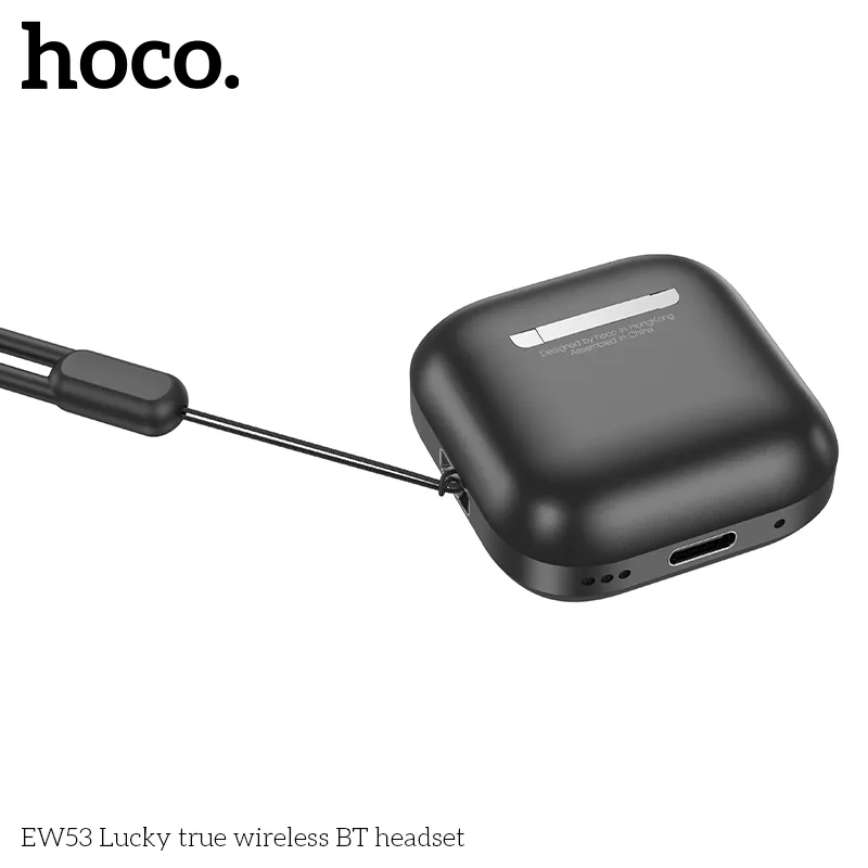 Tai nghe Bluetooth TWS Hoco EW53 Lucky với kiểu dáng hiện đại, màu sắc tinh tế