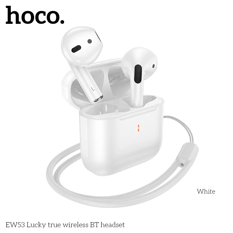Trải nghiệm âm thanh chất lượng với Tai nghe Bluetooth TWS Hoco EW53 Lucky độ trễ thấp