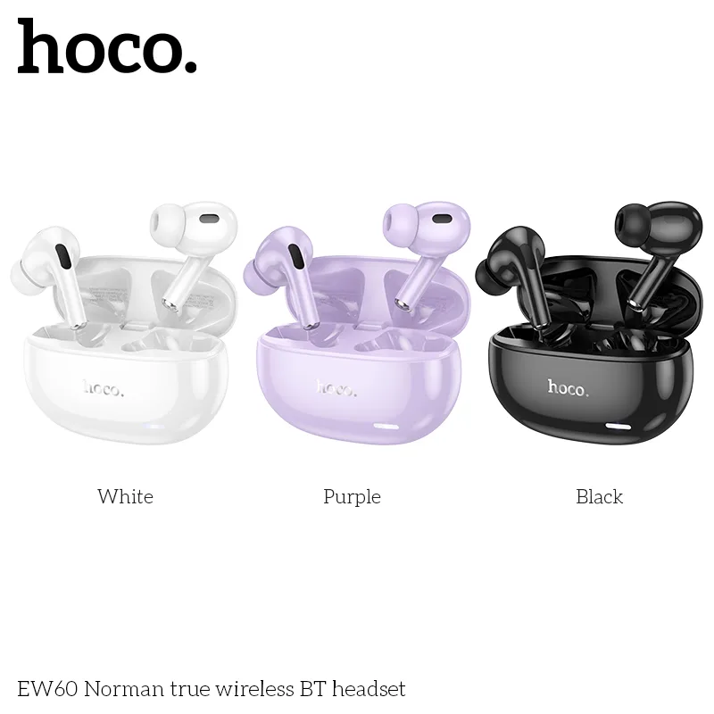 Tai nghe Bluetooth TWS Hoco EW60 Norman với thiết kế tối giản hiện đại