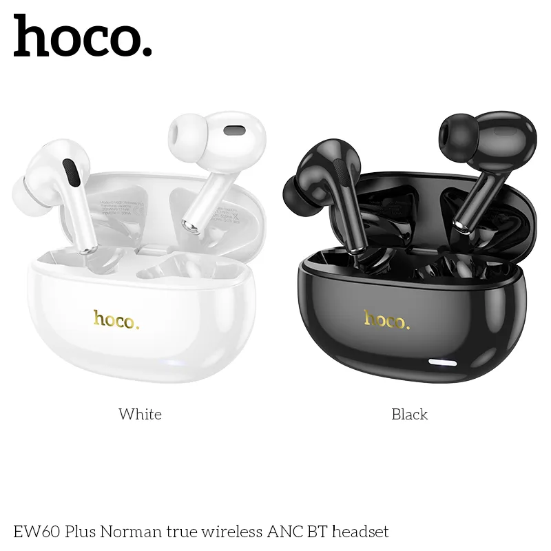 Tai nghe Bluetooth TWS Hoco EW60 Plus Norman ANC thiết kế nhỏ gọn hiện đại dễ dàng sử dụng