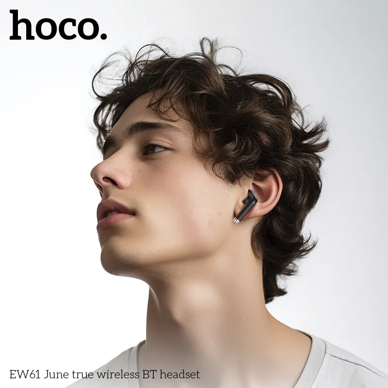 Thương hiệu Hoco uy tín, tai nghe Bluetooth TWS Hoco EW61 June chất lượng bền bỉ