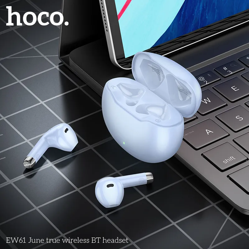 Tính năng chi tiết tai nghe Bluetooth TWS Hoco EW61 June Bluetooth 5.3, hỗ trợ Siri, chuyển đổi chủ-tớ dễ dàng