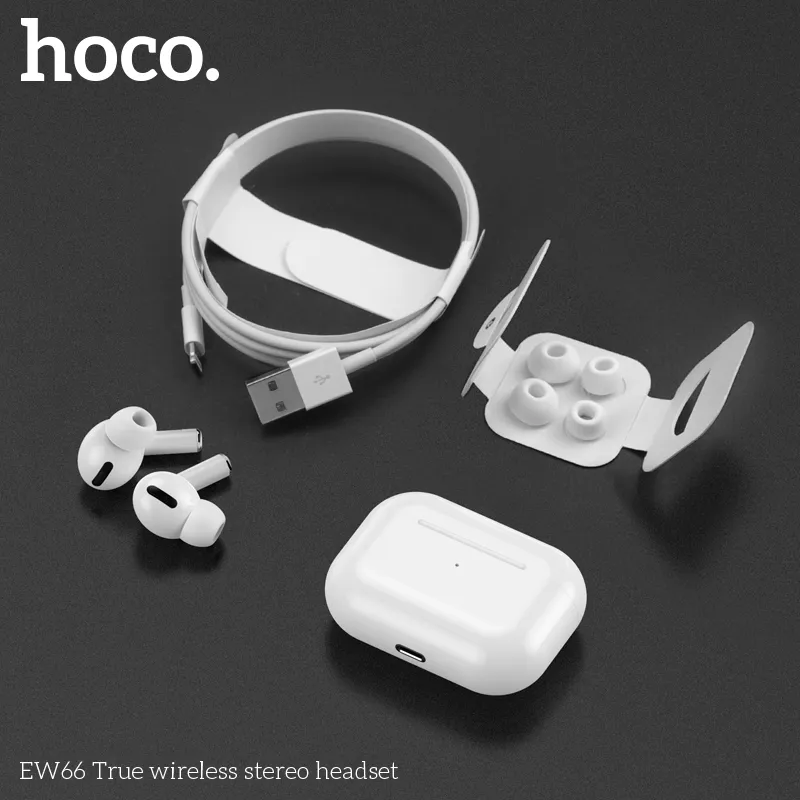Tính năng chi tiết Tai nghe Bluetooth TWS Hoco EW66 hỗ trợ gọi Siri, không hỗ trợ cửa sổ bật lên iPhone