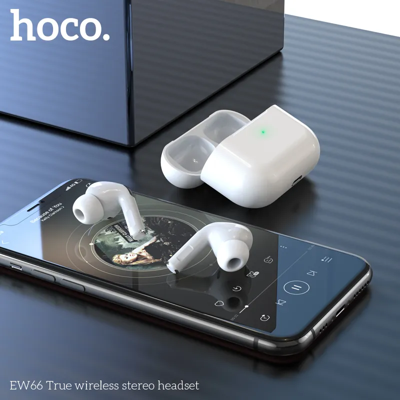 Đóng gói Tai nghe Bluetooth TWS Hoco EW66 đi kèm hộp sạc dung lượng 300mAh tiện lợi