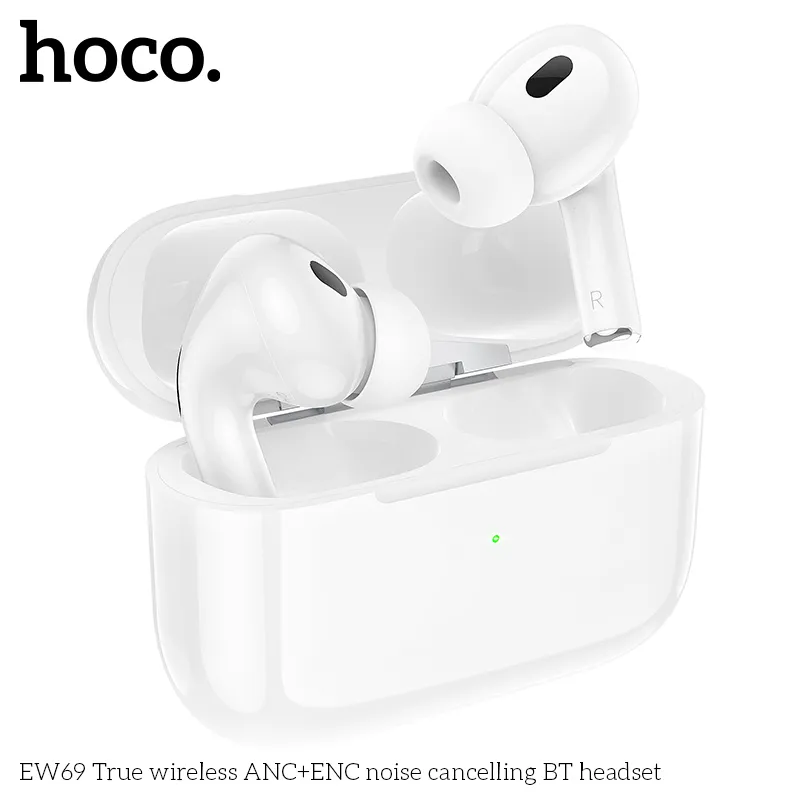 Tai nghe Bluetooth TWS Hoco EW69 ANC+ENC thiết kế modern, nhỏ gọn và thời trang