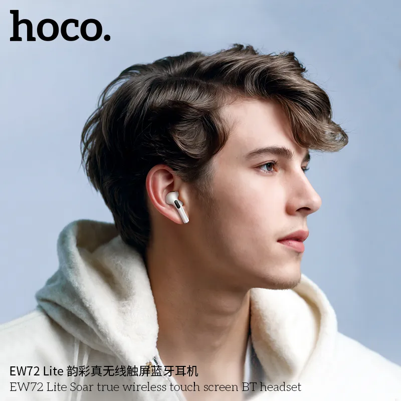 Kích thước tai nghe Hoco EW72 Lite Soar nhỏ gọn 60.6 x 45.2 x 21.7mm, trọng lượng 57.6g nhẹ nhàng