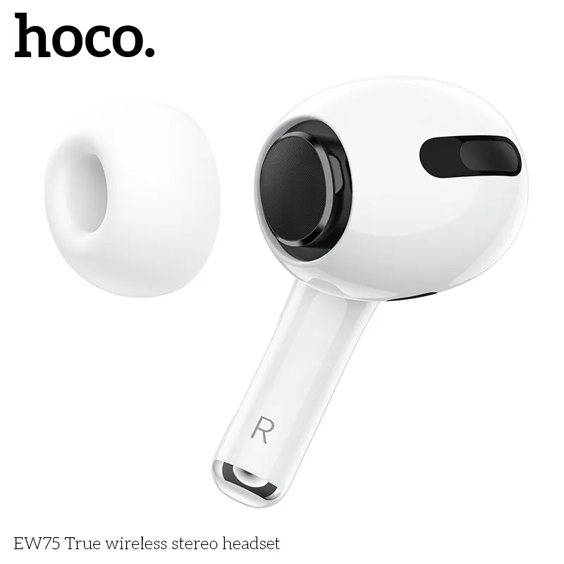 Tính năng Tai nghe Bluetooth TWS Hoco EW75 hỗ trợ Siri, chuyển đổi chủ-tớ, cảm biến áp lực