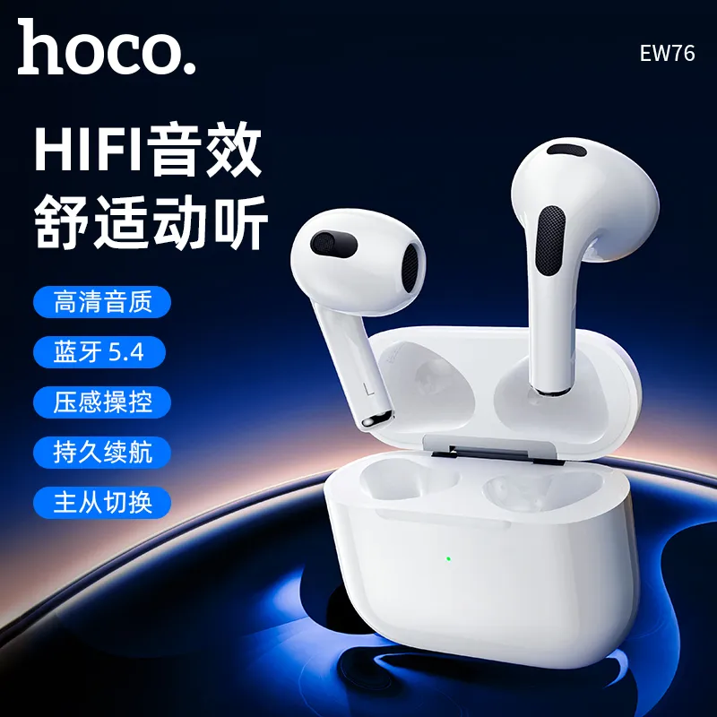 Tính năng chi tiết Hoco EW76 Bluetooth 5.4, cảm biến áp lực, gọi Siri