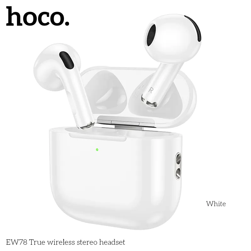 Tai nghe Bluetooth TWS Hoco EW78 với thiết kế nhỏ gọn và chất liệu ABS cao cấp
