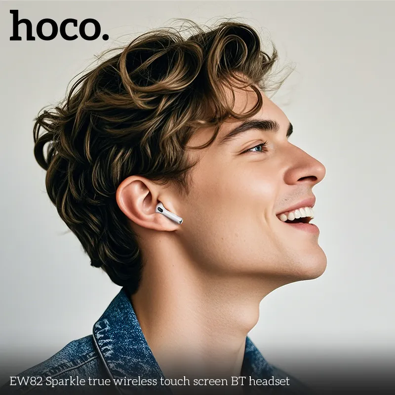Tai nghe Bluetooth TWS Hoco EW82 Sparkle cảm ứng thiết kế nhỏ gọn hiện đại dễ dàng sử dụng