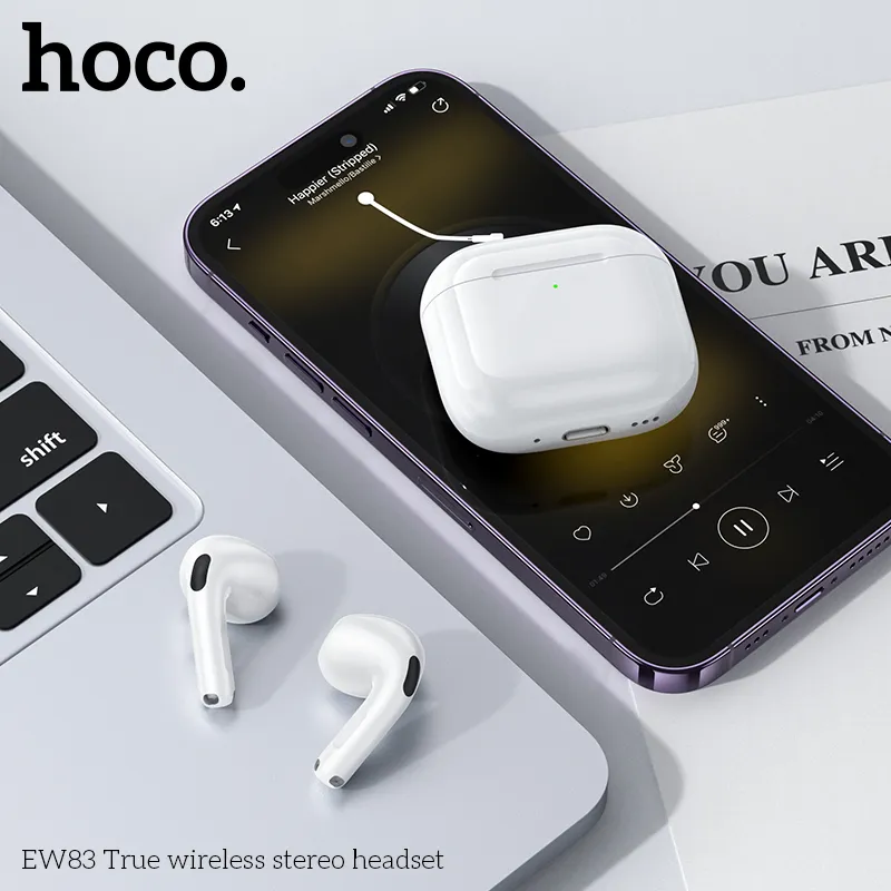 Tai nghe Hoco EW83 kiểu dáng hiện đại, màu sắc tinh tế