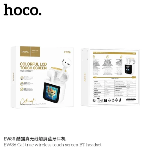 Tai Nghe Bluetooth TWS Hoco EW86 Cat Cảm Ứng