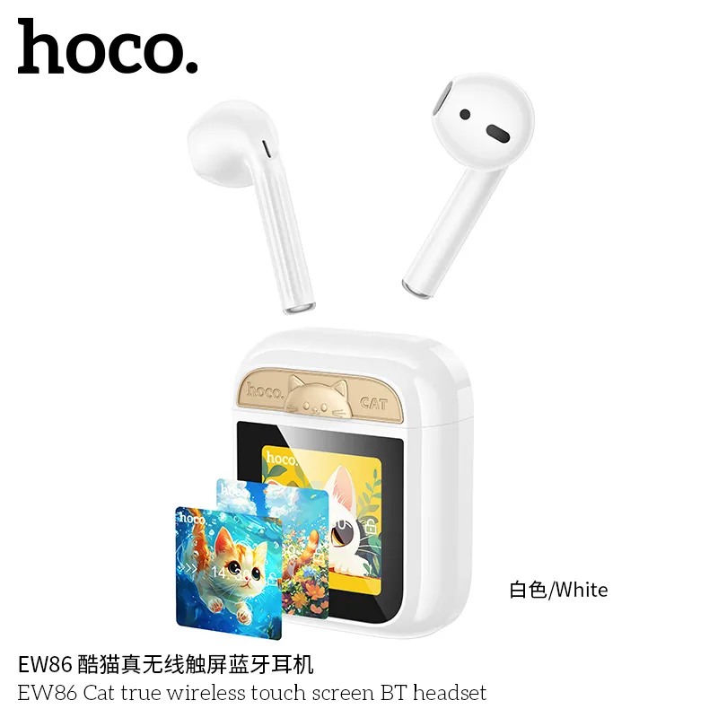 Tai nghe Bluetooth TWS Hoco EW86 Cat cảm ứng thiết kế nhỏ gọn hiện đại