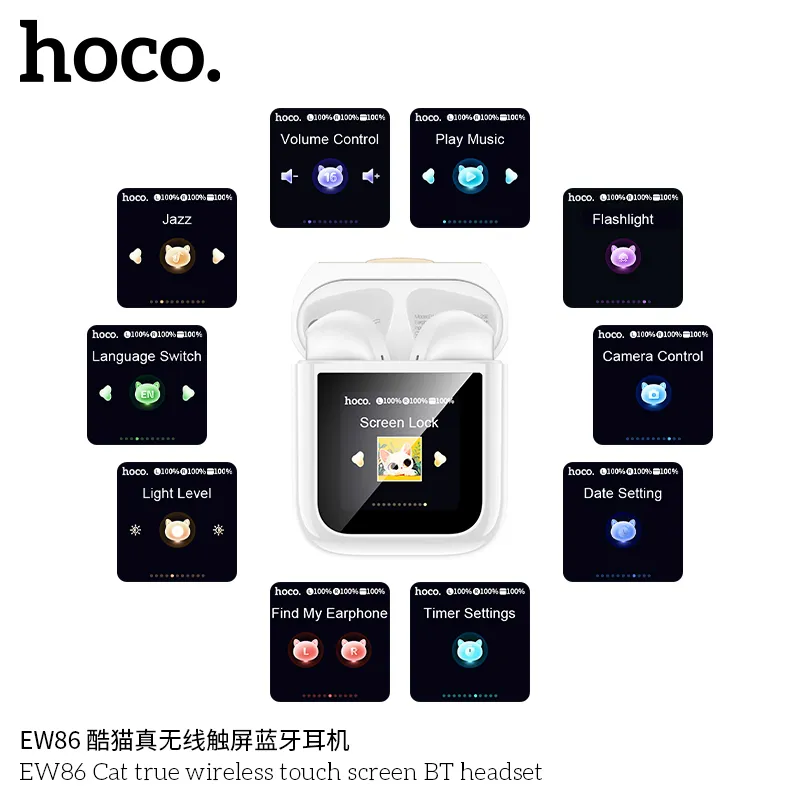 Đóng gói tai nghe Hoco EW86 bảo vệ tối ưu, thuận tiện di chuyển