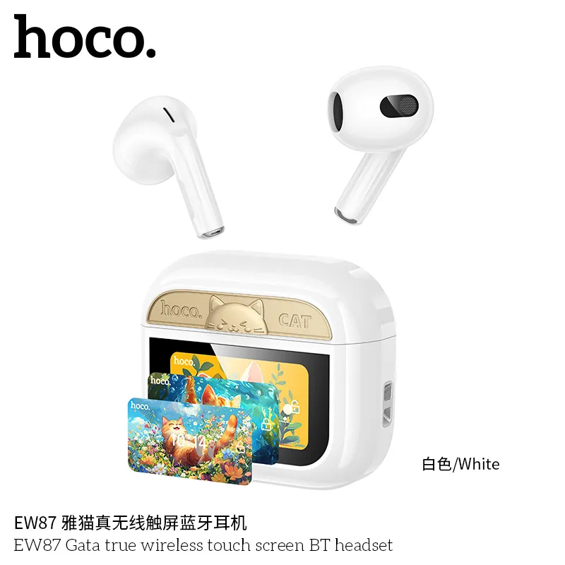 Tai Nghe Bluetooth TWS Hoco EW87 Gata Cảm Ứng với thiết kế nhỏ gọn và tiện lợi