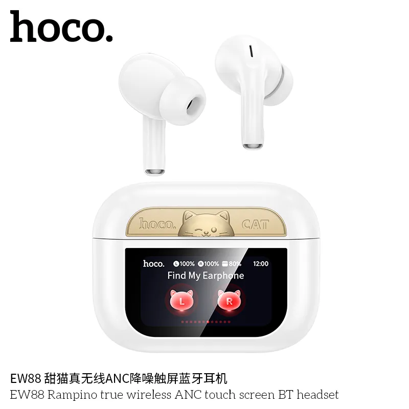 Trải nghiệm âm thanh sống động cùng tai nghe Hoco EW88 Rampino ANC
