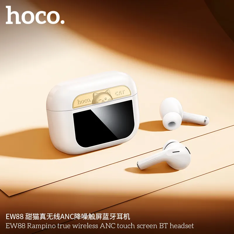 Đóng gói tai nghe Hoco EW88 Rampino gọn nhẹ tiện lợi mang theo