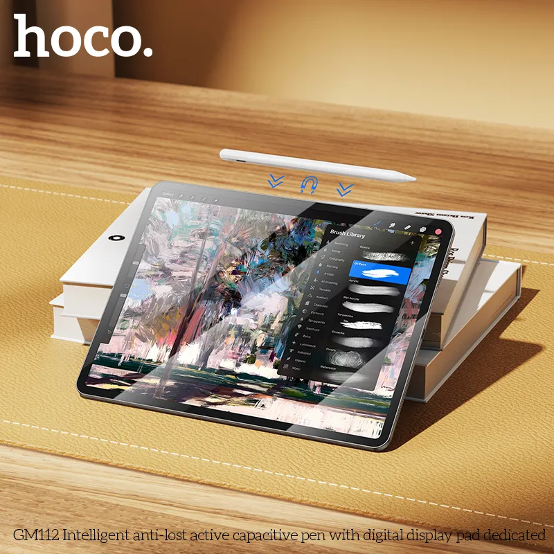 Bút Cảm Ứng Chống Thất Lạc Hoco GM112 dành cho Pad Digital, thiết kế hiện đại, chất liệu hợp kim nhôm bền bỉ